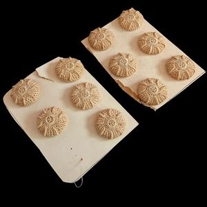 11 Antique Crochet Buttons